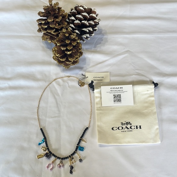 Coach Retro Charm Necklace Semi Precious - Picture 5 of 7